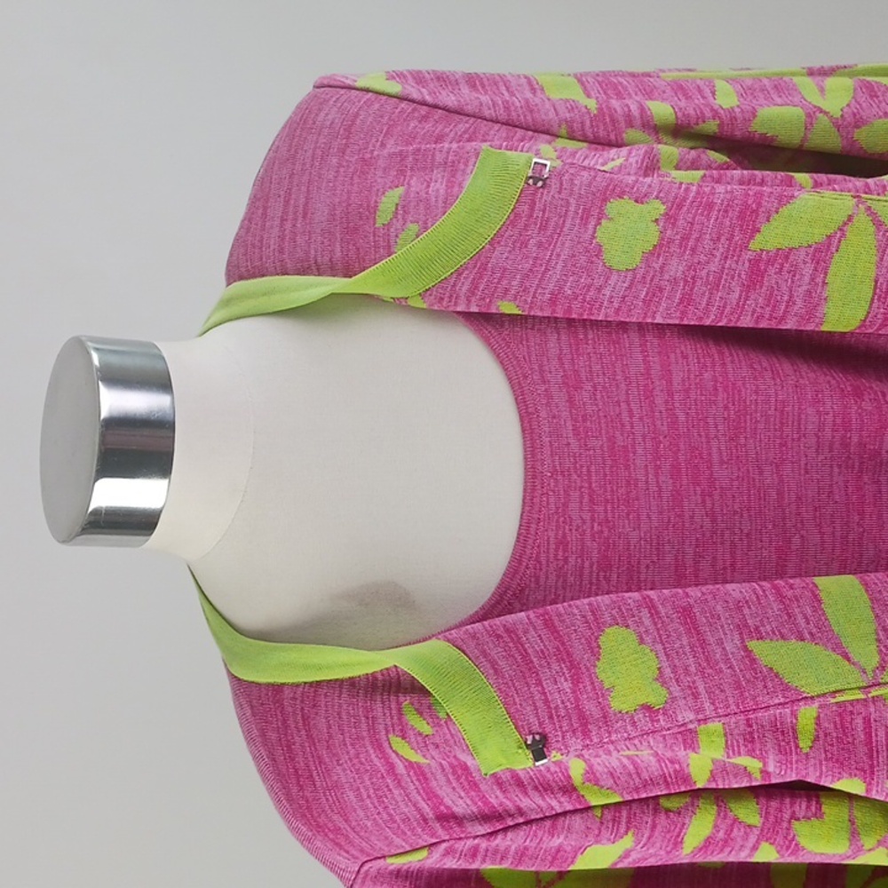 Misook Pink And Green Floral With Shell SWTSET.